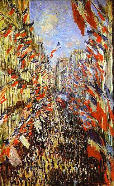 Claude Monet Rue Montorgueil, Spain oil painting art